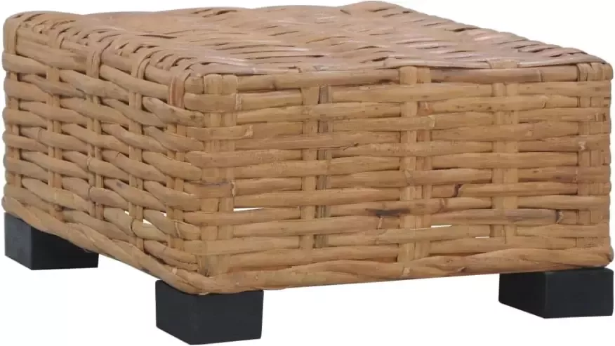 VIDAXL Salontafel 47x47x28 cm natuurlijk rattan