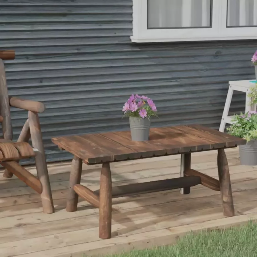 VIDAXL Salontafel 90x50x41 cm massief vurenhout - Foto 4