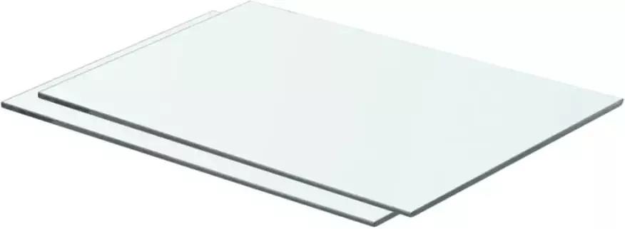 VidaXL Schappen 2 st 50x30 cm glas transparant - Foto 3