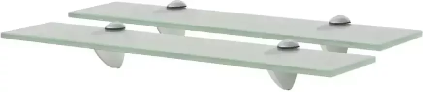 VIDAXL Schappen zwevend 2 st 50x10 cm 8 mm glas