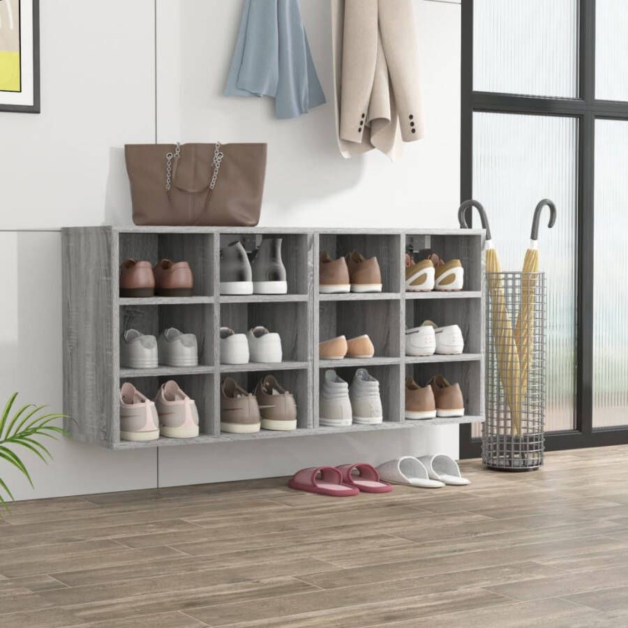 VidaXL -Schoenenkasten-2-st-52 5x30x50-cm-grijs-sonoma-eikenkleurig