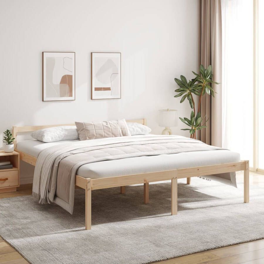 VidaXL -Bedframe-massief-grenenhout-180x200-cm-6FT-super-king - Foto 2