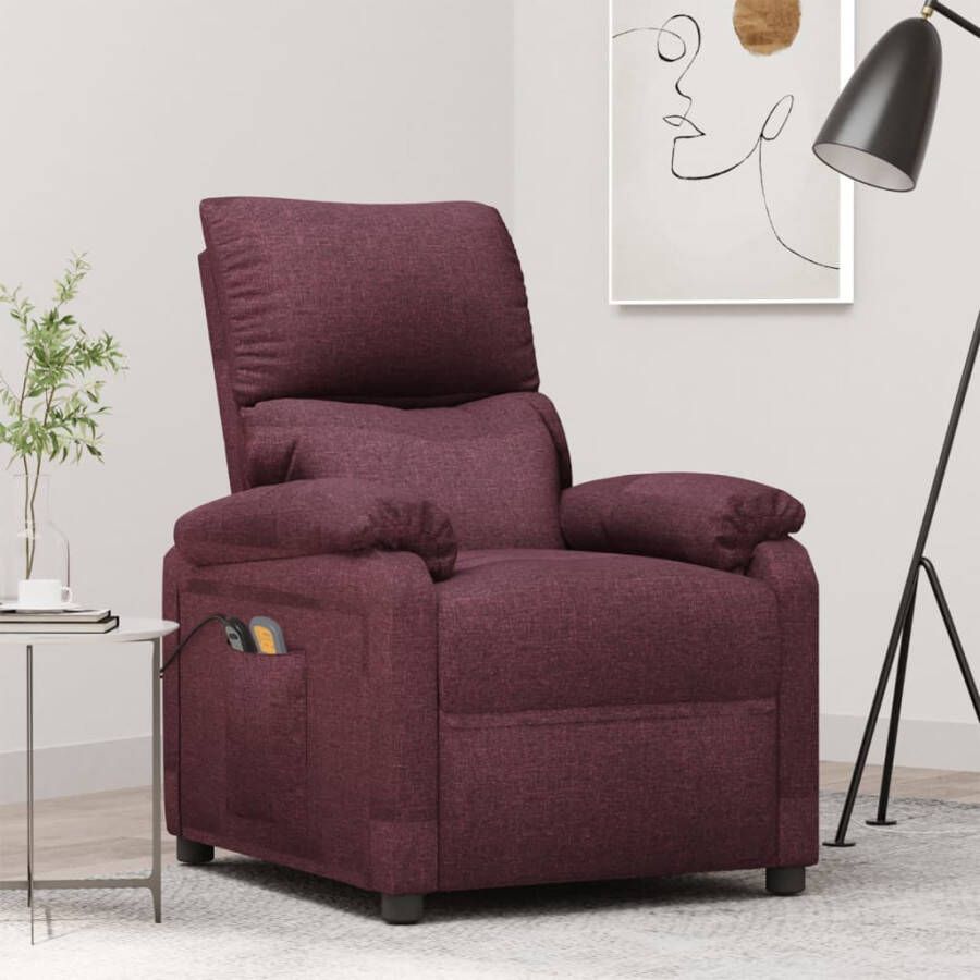 VidaXL -Sta-op-massagestoel-stof-paars
