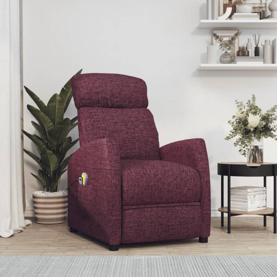 VidaXL -Sta-op-massagestoel-stof-paars