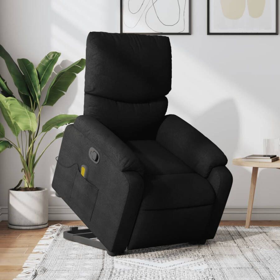 Vida XL vidaXL Sta-op-massagestoel verstelbaar stof zwart-VXL-3204838 - Foto 4