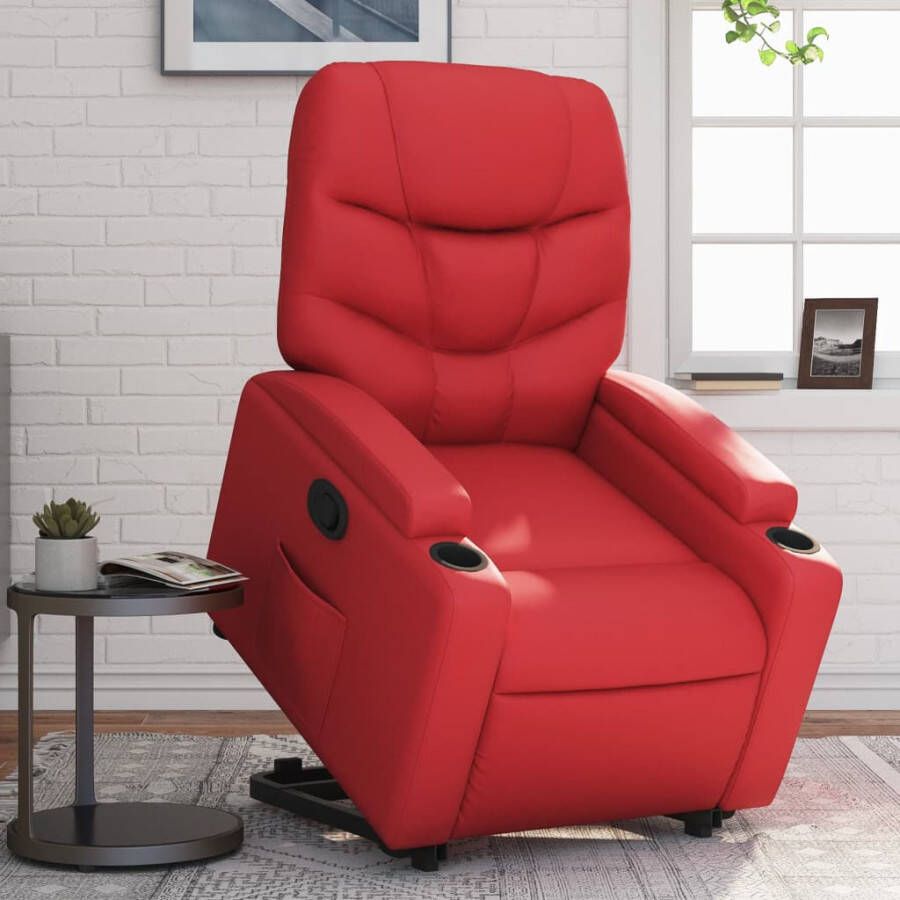 VidaXL Sta-op-stoel kunstleer rood - Foto 4