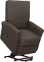 VIDAXL Sta-op-stoel verstelbaar stof donkerbruin - Thumbnail 1