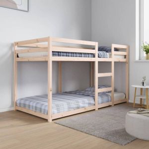 VidaXL -Stapelbed-massief-grenenhout-90x190-cm