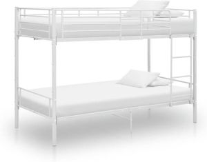 VidaXL -Stapelbed-metaal-wit-90x200-cm