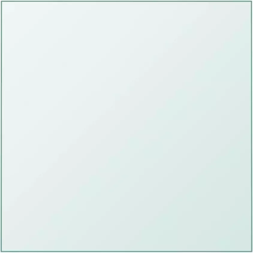 VidaXL Tafelblad 40x40 cm gehard glas transparant - Foto 3