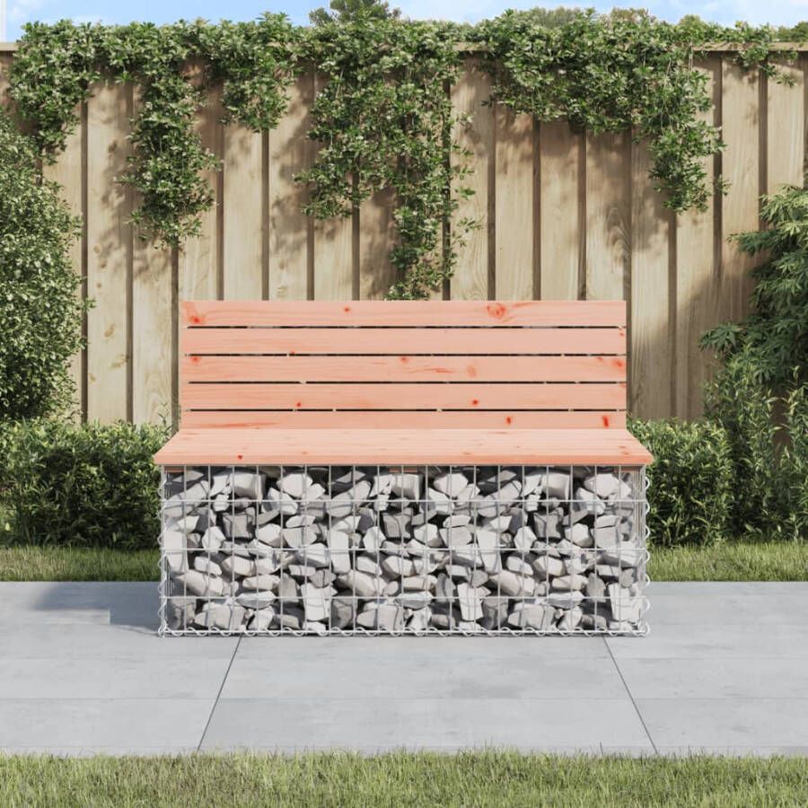 VIDAXL Tuinbank schanskorfontwerp 103x70x65 cm massief douglashout - Foto 4