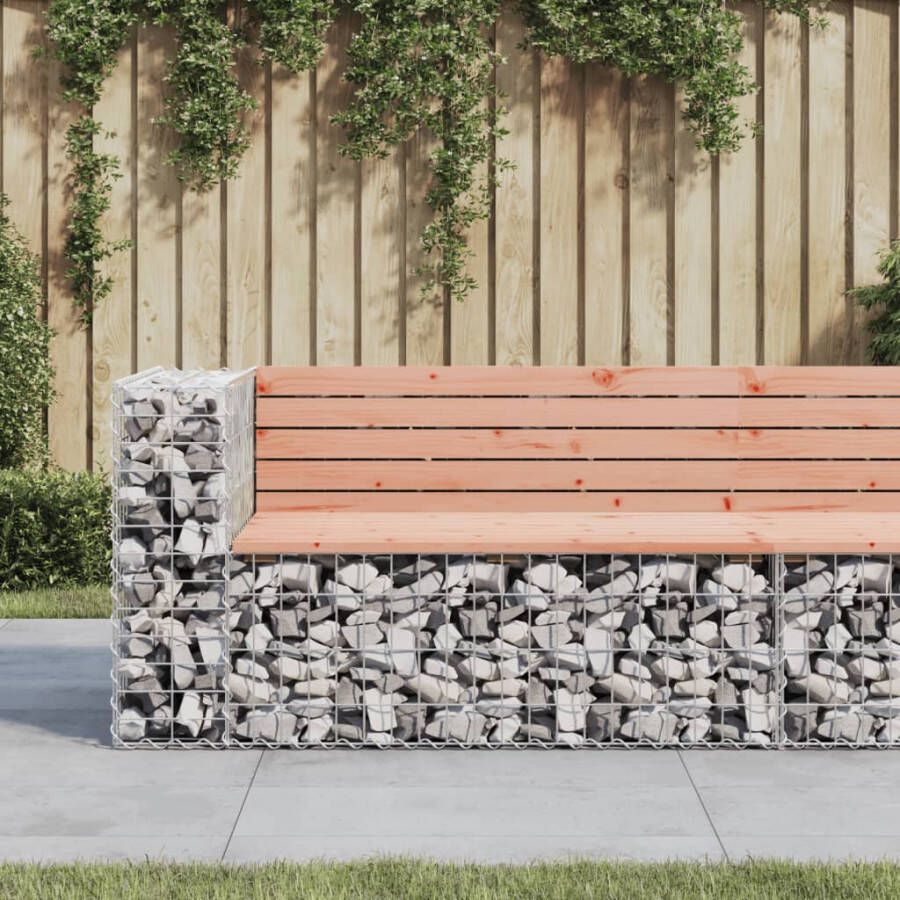 VIDAXL Tuinbank schanskorfontwerp 122x71x65 5 cm massief douglashout - Foto 4