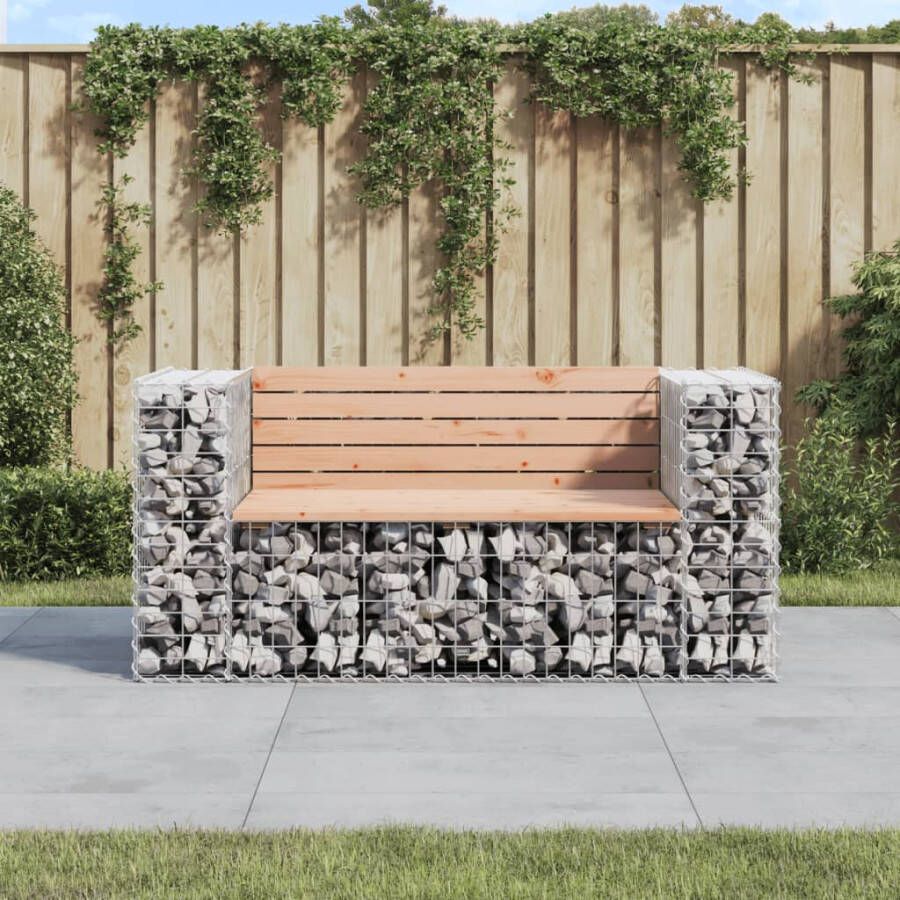 VIDAXL Tuinbank schanskorfontwerp 143x71x65 5 cm massief douglashout - Foto 4