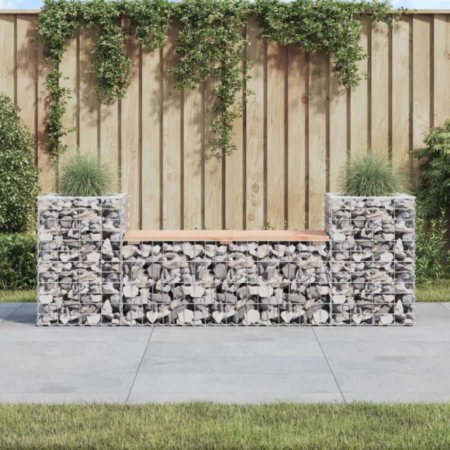 VIDAXL Tuinbank schanskorfontwerp 183x41x60 5 cm massief douglashout - Foto 4