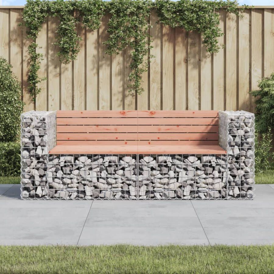 VIDAXL Tuinbank schanskorfontwerp 184x71x65 5 cm massief douglashout - Foto 4