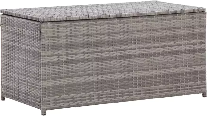 VIDAXL Tuinbox 100x50x50 cm poly rattan grijs - Foto 3