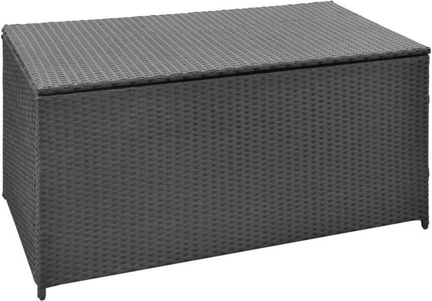 VIDAXL Tuinbox 120x50x60 cm poly rattan zwart - Foto 4