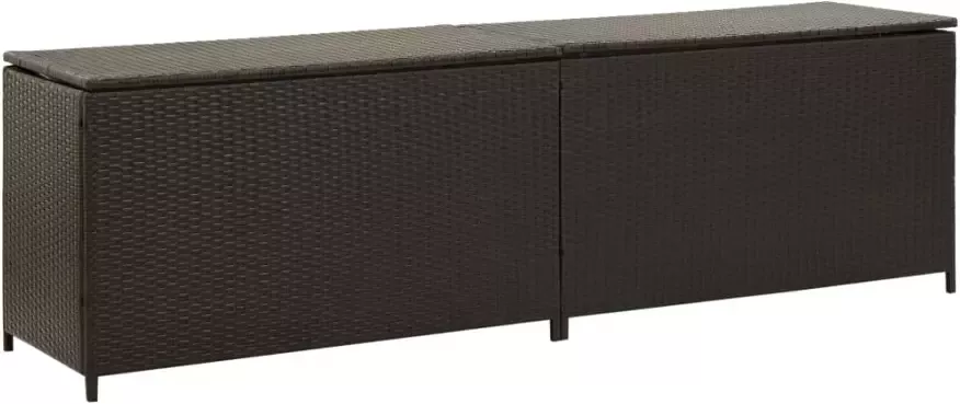 VIDAXL Tuinbox 200x50x60 cm poly rattan bruin - Foto 4