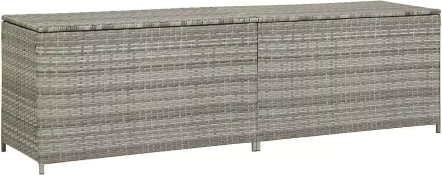 VIDAXL Tuinbox 200x50x60 cm poly rattan grijs - Foto 3