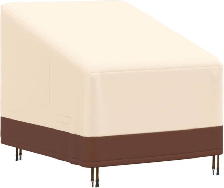 VIDAXL Tuinmeubelhoes loungestoel 600D 79x97x48 74 cm oxford beige