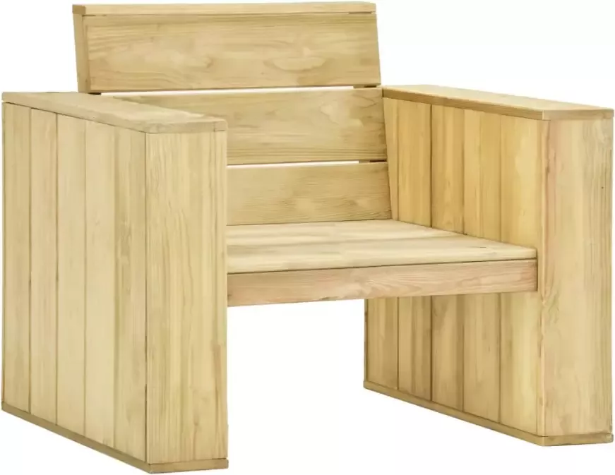 VIDAXL Tuinstoel 89x76x76 cm geïmpregneerd grenenhout - Foto 4