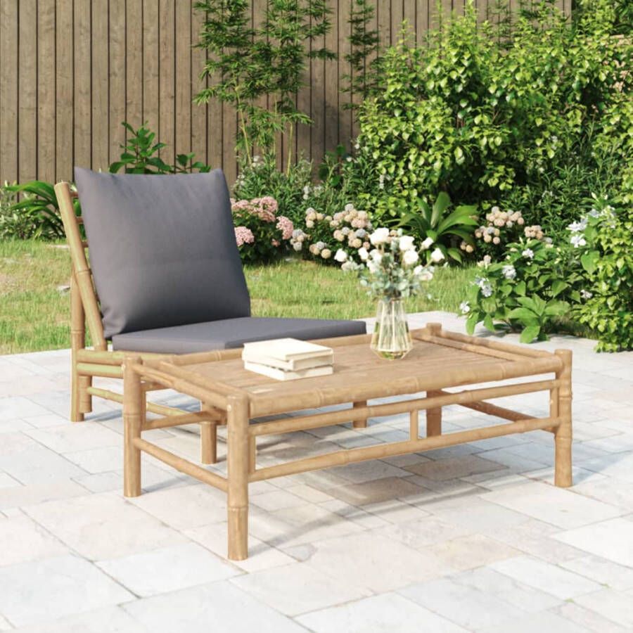 VIDAXL Tuintafel 100x55x33 cm bamboe