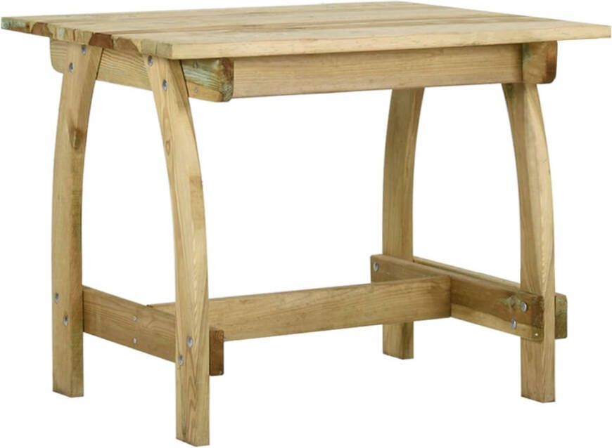 VIDAXL Tuintafel 110x74x75 cm geïmpregneerd grenenhout - Foto 4