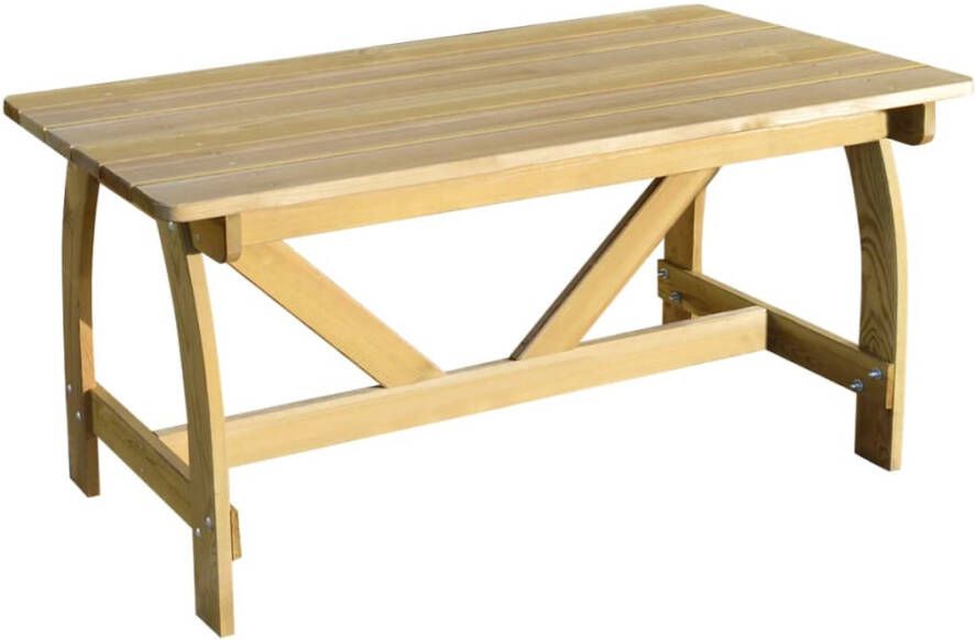 VIDAXL Tuintafel 150x74x75 cm geïmpregneerd grenenhout - Foto 3