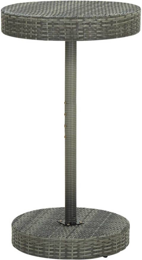 VidaXL Tuintafel 60 5x106 cm poly rattan grijs