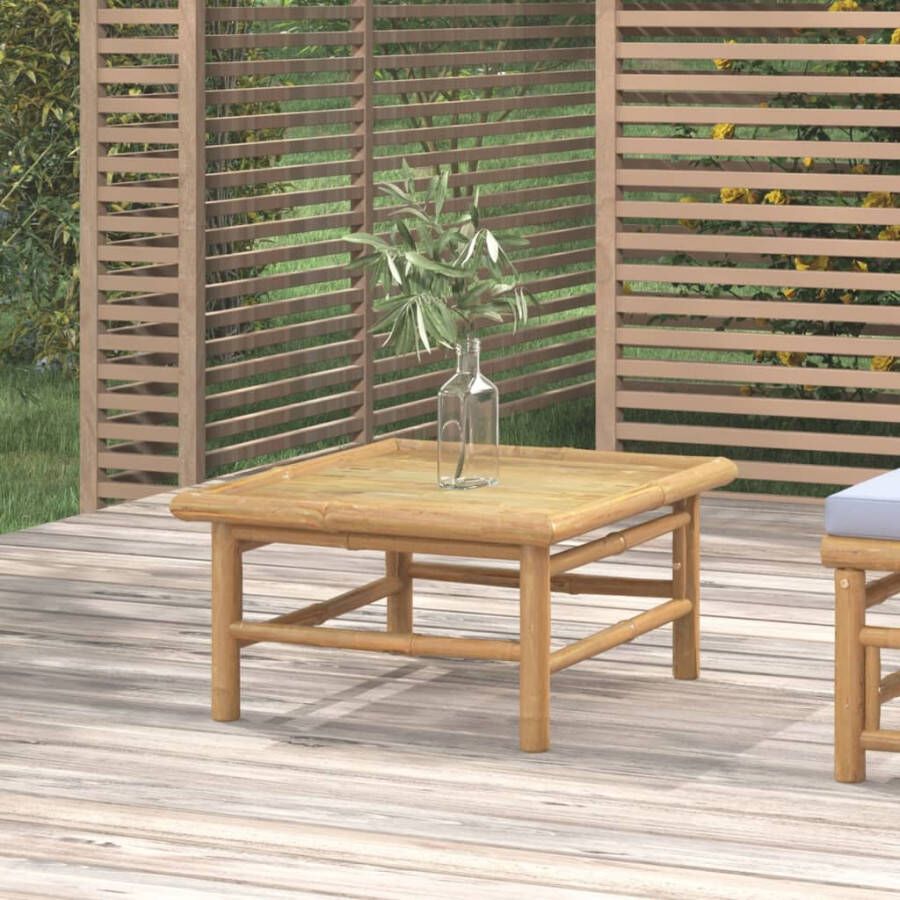 VIDAXL Tuintafel 65x55x30 cm bamboe - Foto 3