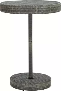 VIDAXL Tuintafel 75 5x106 cm poly rattan grijs