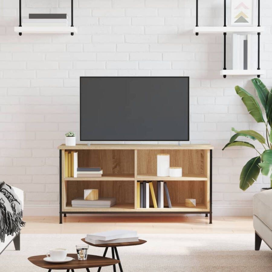 VidaXL -Tv-meubel-100x40x50-cm-bewerkt-hout-sonoma-eikenkleurig