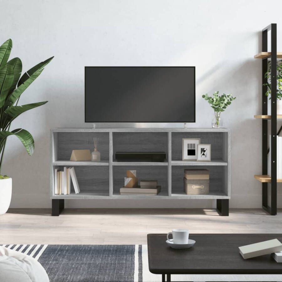 VidaXL -Tv-meubel-103 5x30x50-cm-bewerkt-hout-grijs-sonoma-eikenkleurig - Foto 5