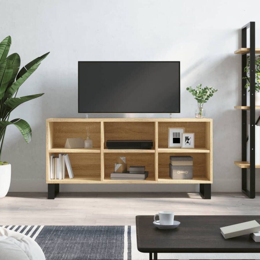 VidaXL -Tv-meubel-103 5x30x50-cm-bewerkt-hout-sonoma-eikenkleurig - Foto 7