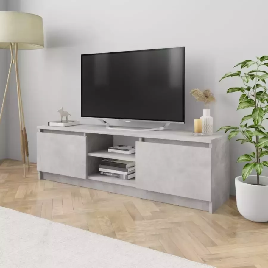 VIDAXL Tv-meubel 120x30x35 5 cm bewerkt hout betongrijs