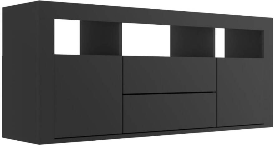 VidaXL -Tv-meubel-120x30x50-cm-spaanplaat-zwart - Foto 1