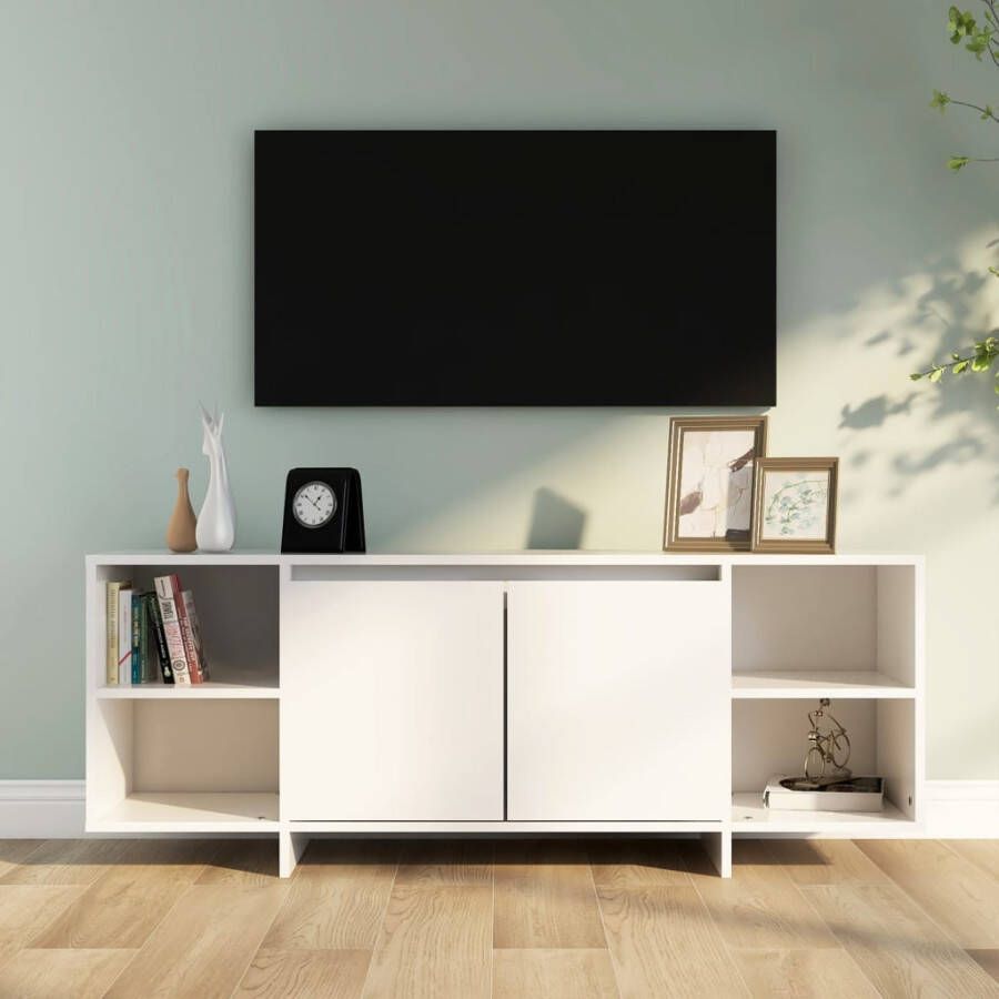 VidaXL -Tv-meubel-130x35x50-cm-spaanplaat-wit