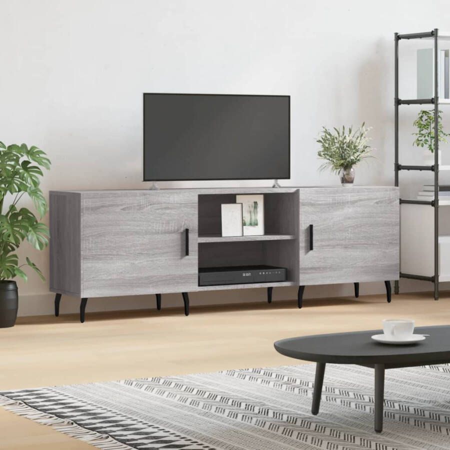 Prolenta Premium INFIORI Tv-meubel 150x30x50 cm bewerkt hout grijs sonoma eikenkleurig - Foto 7
