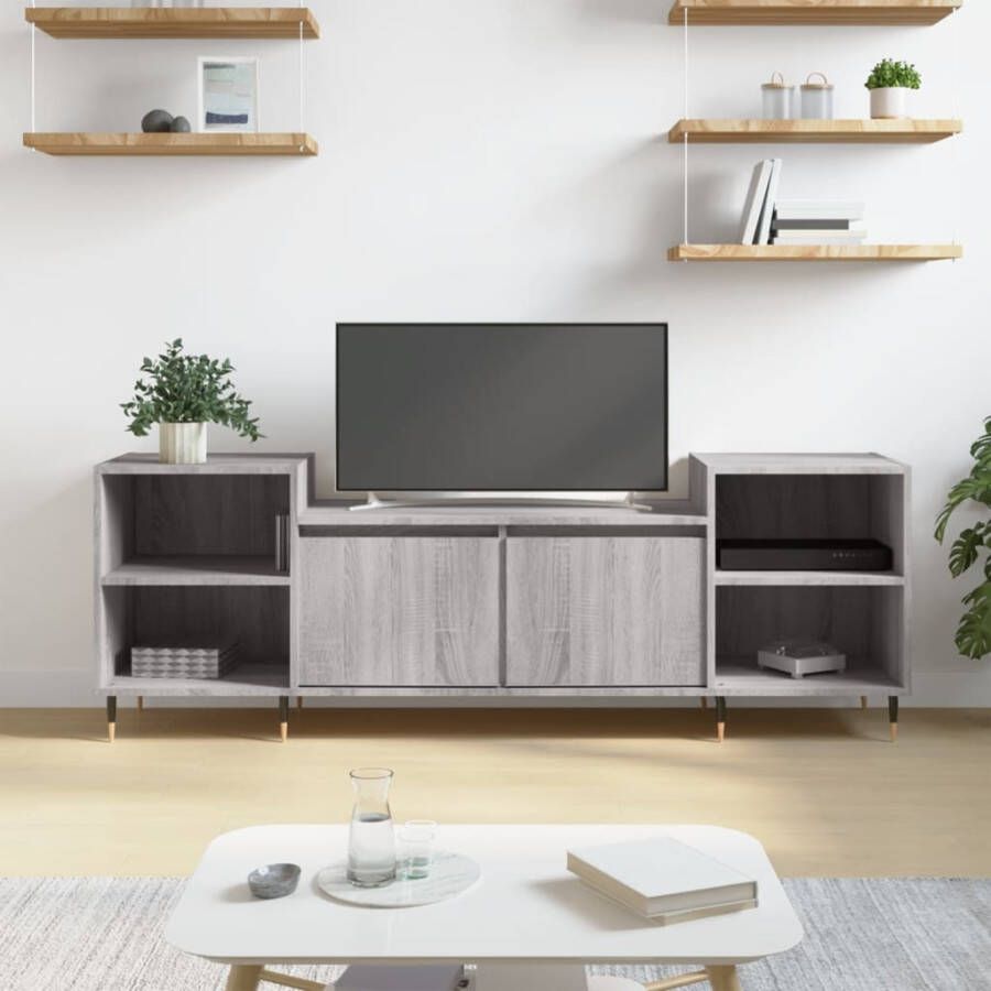 VidaXL -Tv-meubel-160x35x55-cm-bewerkt-hout-grijs-sonoma-eikenkleurig
