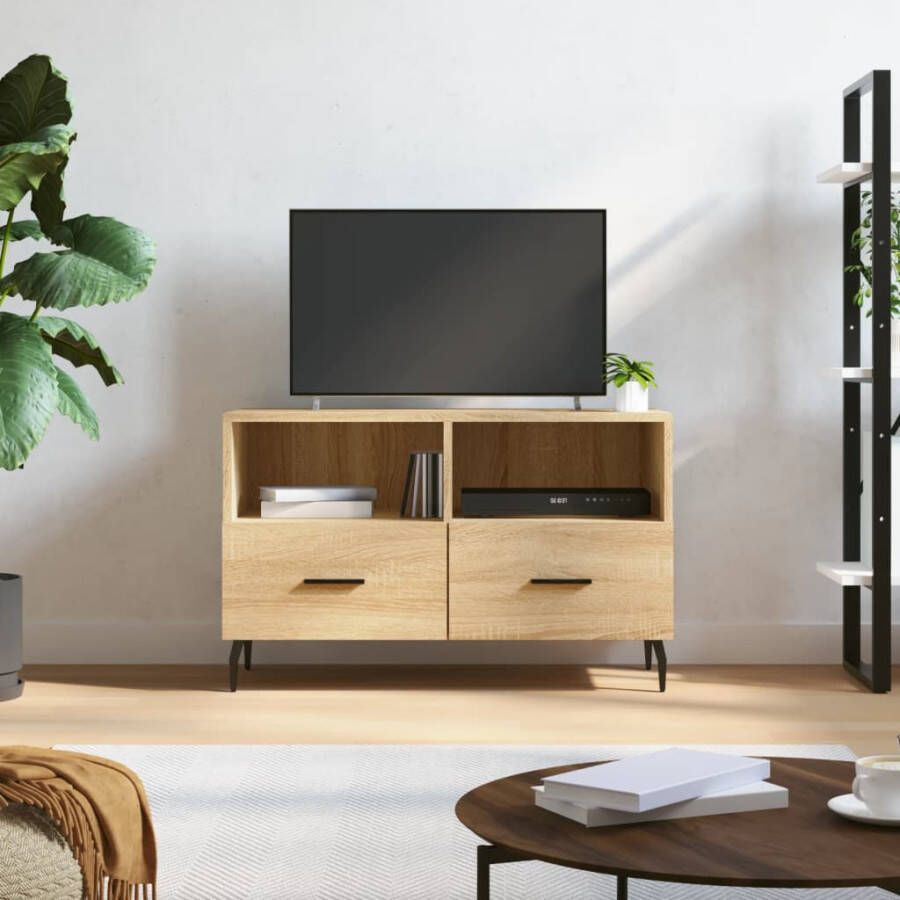 Prolenta Premium INFIORI Tv-meubel 80x36x50 cm bewerkt hout sonoma eiken - Foto 3