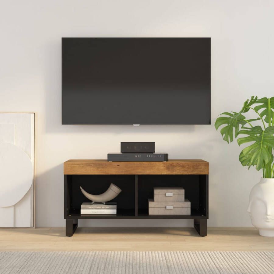 VIDAXL Tv-meubel 85x33x43 5 cm massief mangohout - Foto 4