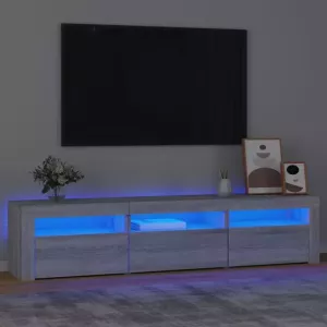VIDAXL Tv-meubel met LED-verlichting 180x35x40 cm grijs sonoma eiken