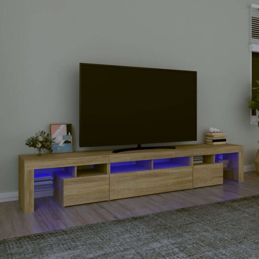 VidaXL -Tv-meubel-met-LED-verlichting-230x36 5x40cm-sonoma-eikenkleurig - Foto 2