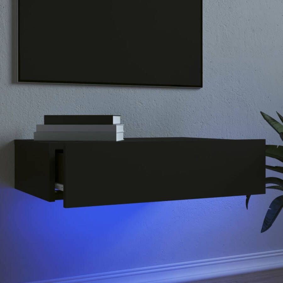 VidaXL -Tv-meubel-met-LED-verlichting-60x35x15 5-cm-zwart - Foto 2