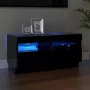 VIDAXL Tv-meubel met LED-verlichting 80x35x40 cm zwart - Thumbnail 2