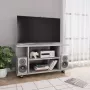 VidaXL -Tv-meubel-met-wieltjes-80x40x40-cm-spaanplaat-betongrijs - Thumbnail 2
