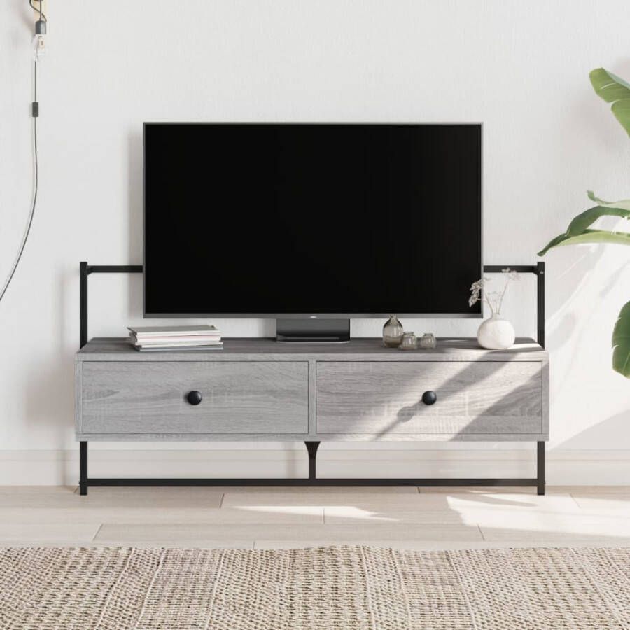 VidaXL -Tv-meubel-wandgemonteerd-100 5x30x51-cm-hout-grijs-sonoma-eiken - Foto 2