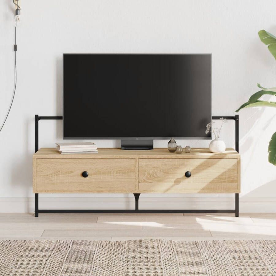 VidaXL -Tv-meubel-wandgemonteerd-100 5x30x51-cm-hout-sonoma-eikenkleur - Foto 2