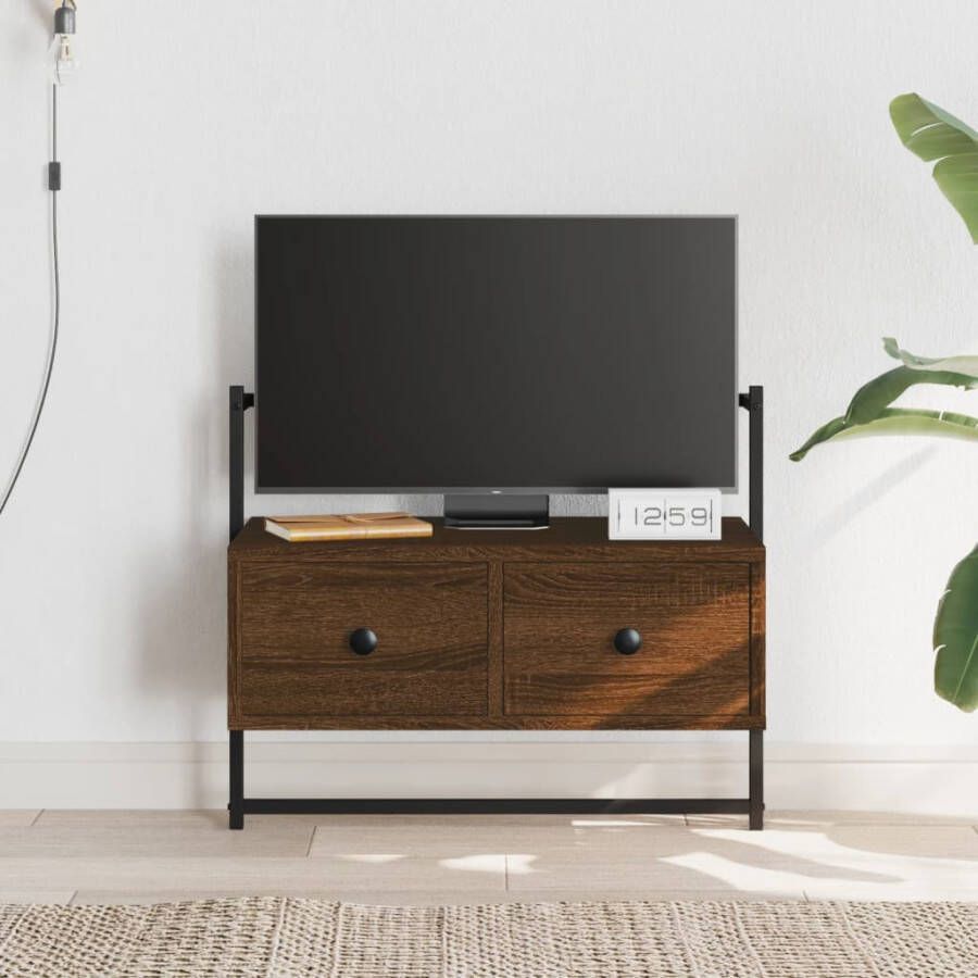 VidaXL -Tv-meubel-wandgemonteerd-60 5x30x51-cm-hout-bruineikenkleurig - Foto 6