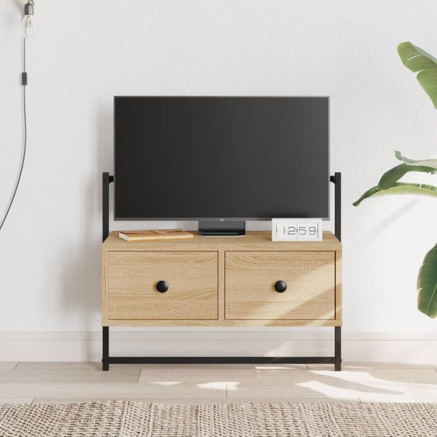 VidaXL -Tv-meubel-wandgemonteerd-60 5x30x51-cm-hout-sonoma-eikenkleurig - Foto 6